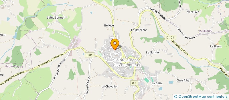 localisation de l'entreprise MONSIEUR ARNAUD PONCET  SAINT-LAURENT-DE-CHAMOUSSET