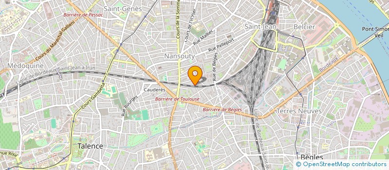 localisation de l'entreprise MONSIEUR ARNAUD POQUET  BORDEAUX