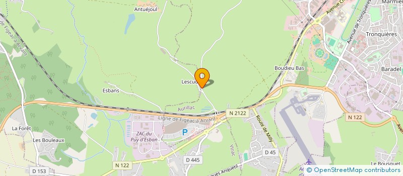 localisation de l'entreprise MONSIEUR ARNAUD POUJOL à AURILLAC