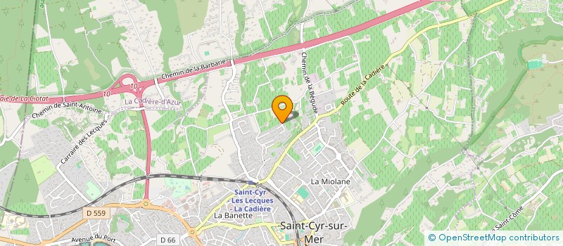 localisation de l'entreprise MONSIEUR ARNAUD POULIN à SAINT-CYR-SUR-MER