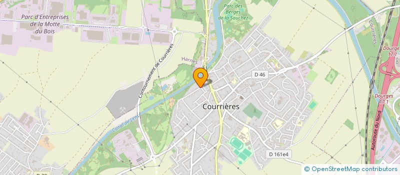 localisation de l'entreprise MONSIEUR ARNAUD POULLAIN à COURRIERES