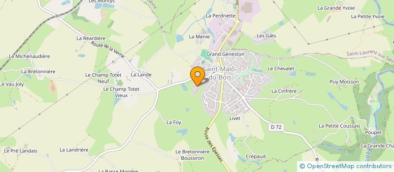 localisation de l'entreprise MONSIEUR ARNAUD PRAILE  SAINT-MALO-DU-BOIS