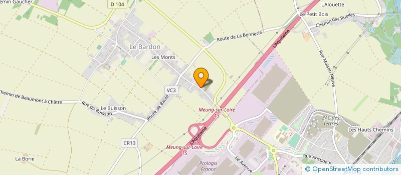 localisation de l'entreprise MONSIEUR ARNAUD PRESSOIR  LE BARDON