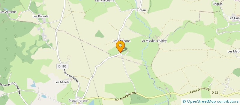 localisation de l'entreprise MONSIEUR ARNAUD PRIEUR  SENS-BEAUJEU