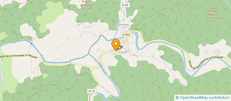 localisation de l'entreprise MONSIEUR ARNAUD PROY  FAYET