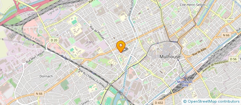 localisation de l'entreprise MONSIEUR ARNAUD PRUVOST  MULHOUSE