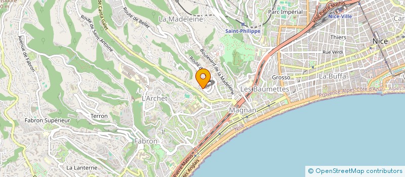 localisation de l'entreprise MONSIEUR ARNAUD PUGAR à NICE