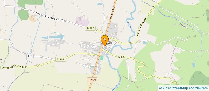 localisation de l'entreprise MONSIEUR ARNAUD PUJOS  SEISSAN