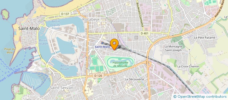 localisation de l'entreprise MONSIEUR ARNAUD QUEFFELEC  SAINT-MALO