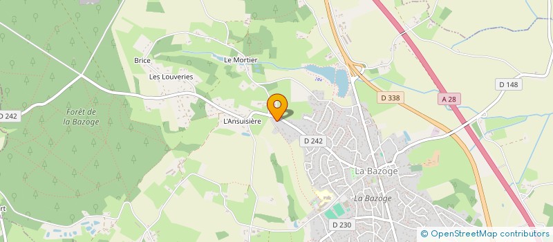 localisation de l'entreprise MONSIEUR ARNAUD QUERIC  LA BAZOGE