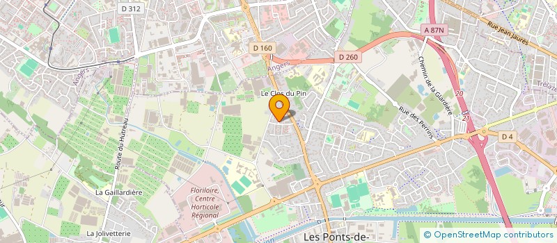 localisation de l'entreprise MONSIEUR ARNAUD QUEVEN à LES PONTS-DE-CE