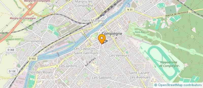 localisation de l'entreprise MONSIEUR ARNAUD RABIER à COMPIEGNE
