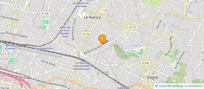 localisation de l'entreprise MONSIEUR ARNAUD RAMEAUX à LE RAINCY