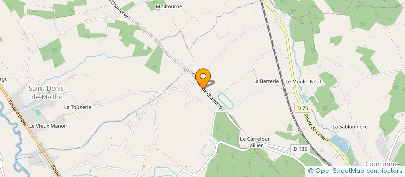 localisation de l'entreprise MONSIEUR ARNAUD RANDON  COURTONNE-LES-DEUX-EGLISES