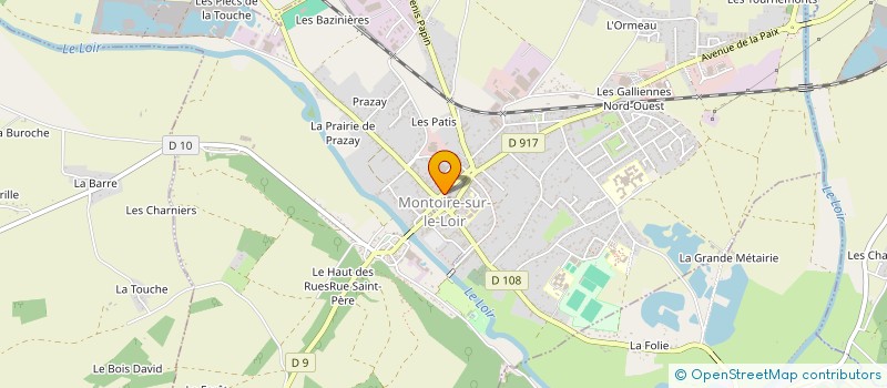 localisation de l'entreprise MONSIEUR ARNAUD RANVIER  MONTOIRE-SUR-LE-LOIR