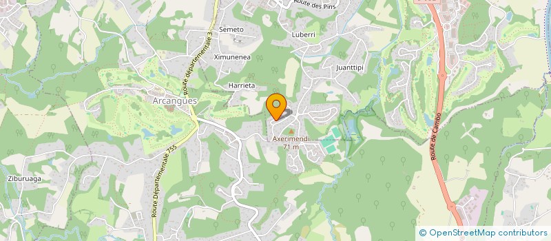 localisation de l'entreprise MONSIEUR ARNAUD RAPAUD  BASSUSSARRY