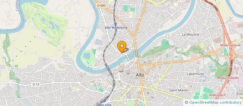 localisation de l'entreprise MONSIEUR ARNAUD RAYNAL à ALBI