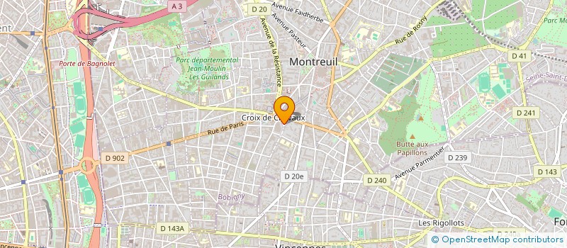localisation de l'entreprise MONSIEUR ARNAUD RECONDO à MONTREUIL