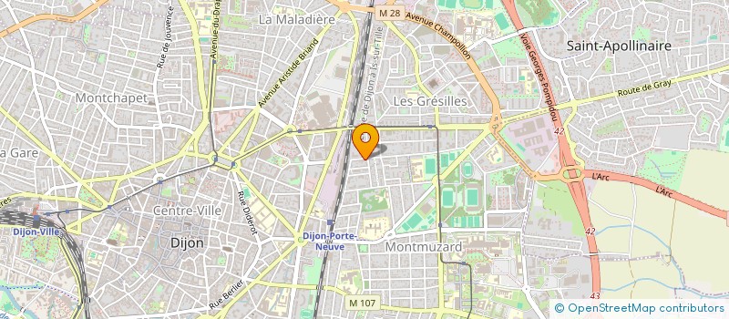 localisation de l'entreprise MONSIEUR ARNAUD REGAZZONI  DIJON
