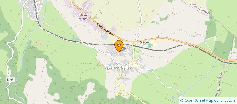 localisation de l'entreprise MONSIEUR ARNAUD REYNES  LAISSAC-SEVERAC L'EGLISE