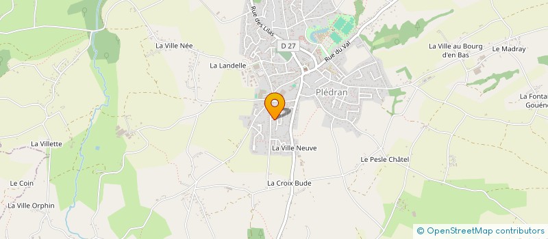 localisation de l'entreprise MONSIEUR ARNAUD RIGAULT  PLEDRAN