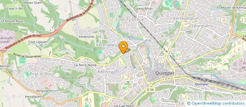 localisation de l'entreprise MONSIEUR ARNAUD RIOU à QUIMPER