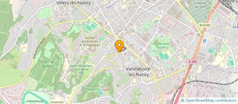 localisation de l'entreprise MONSIEUR ARNAUD RIVIERE  VANDUVRE-LES-NANCY