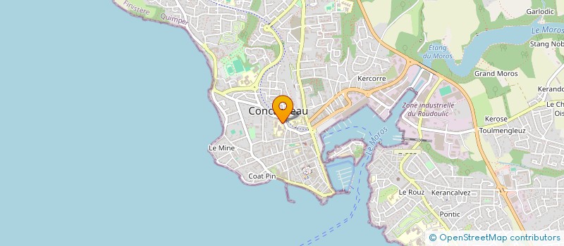 localisation de l'entreprise MONSIEUR ARNAUD RIVIERE à CONCARNEAU