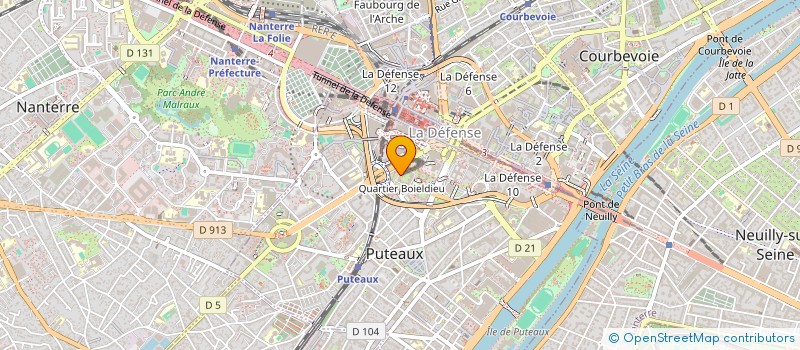 localisation de l'entreprise MONSIEUR ARNAUD ROBIN  PUTEAUX