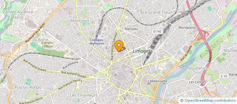 localisation de l'entreprise MONSIEUR ARNAUD ROBIN à LIMOGES