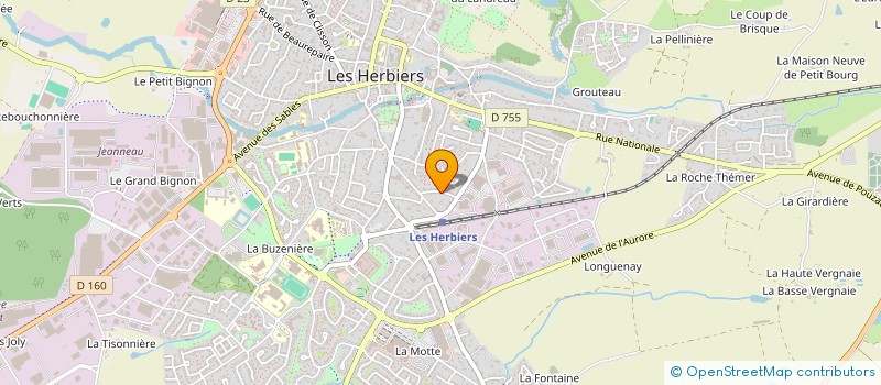 localisation de l'entreprise MONSIEUR ARNAUD ROCHER à LES HERBIERS