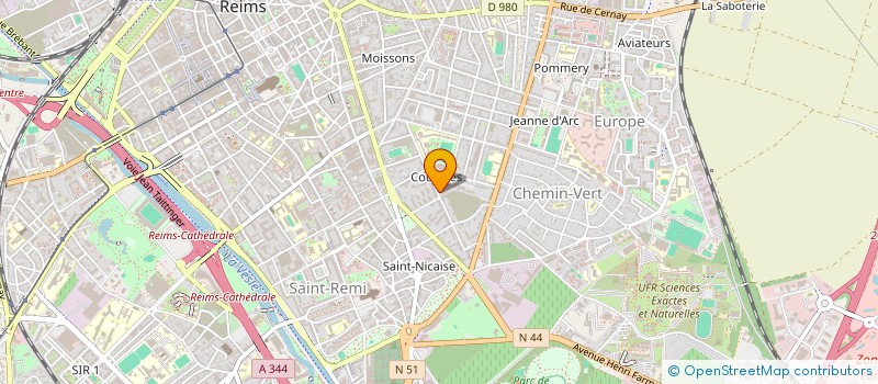 localisation de l'entreprise MONSIEUR ARNAUD RODICQ  REIMS