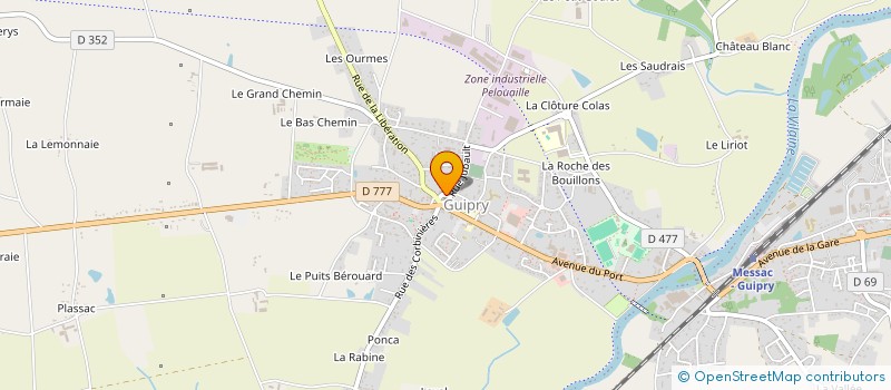 localisation de l'entreprise MONSIEUR ARNAUD RODIER  GUIPRY-MESSAC