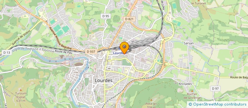 localisation de l'entreprise MONSIEUR ARNAUD RODRIGUEZ  LOURDES