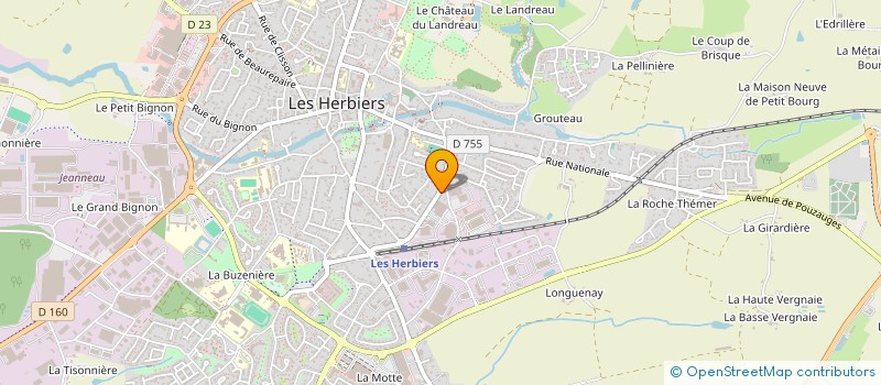 localisation de l'entreprise MONSIEUR ARNAUD ROIZEN  LES HERBIERS