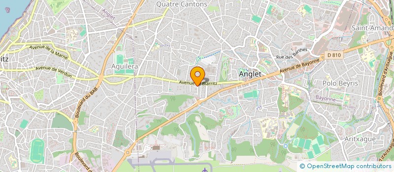 localisation de l'entreprise MONSIEUR ARNAUD ROMAIN  ANGLET