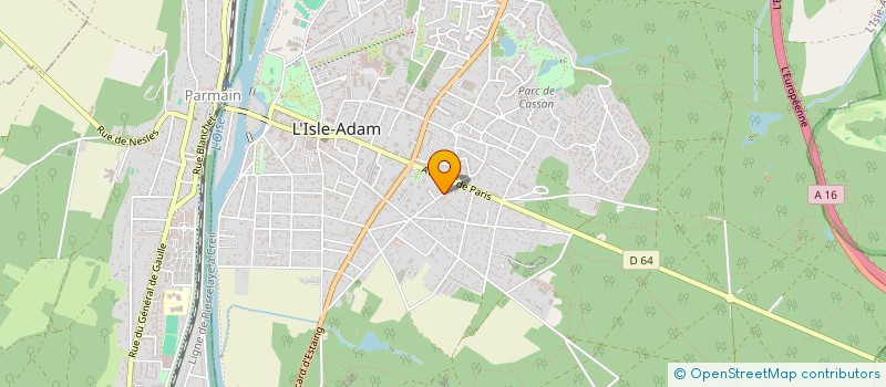 localisation de l'entreprise MONSIEUR ARNAUD ROMOLI  L'ISLE-ADAM