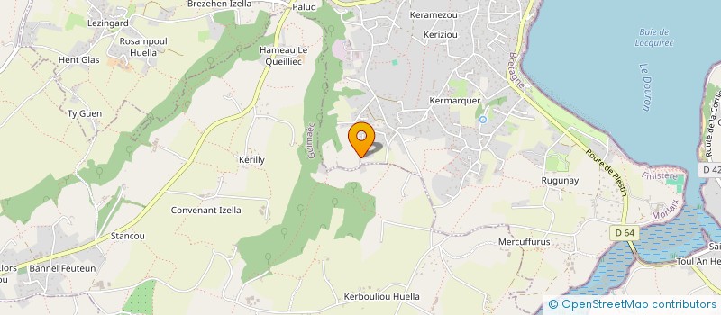 localisation de l'entreprise MONSIEUR ARNAUD ROPARTZ  LOCQUIREC