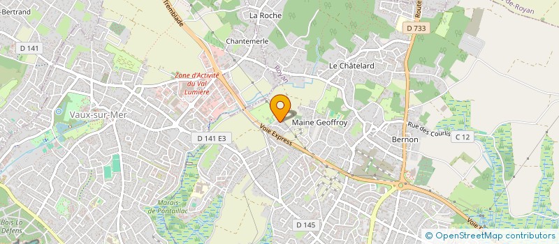 localisation de l'entreprise MONSIEUR ARNAUD ROQUELLE  ROYAN