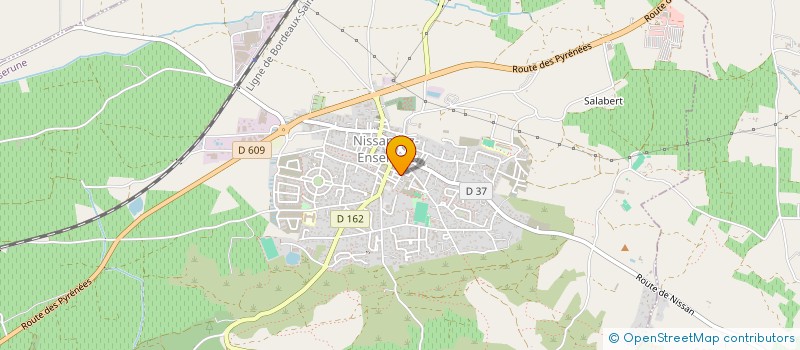 localisation de l'entreprise MONSIEUR ARNAUD ROUBICHOU  NISSAN-LEZ-ENSERUNE