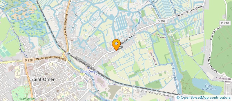 localisation de l'entreprise MONSIEUR ARNAUD ROUBLIC  SAINT-OMER