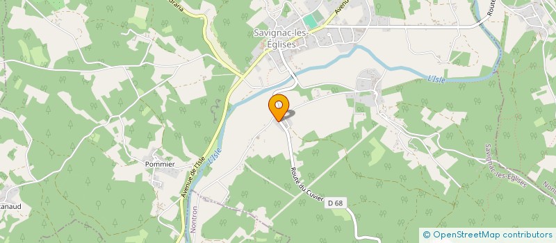 localisation de l'entreprise MONSIEUR ARNAUD ROUX  SAVIGNAC-LES-EGLISES