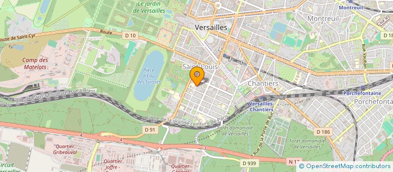 localisation de l'entreprise MONSIEUR ARNAUD ROUX à VERSAILLES