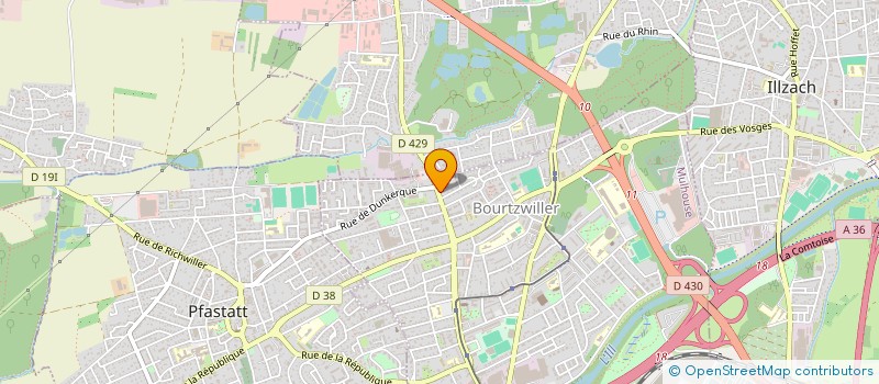 localisation de l'entreprise MONSIEUR ARNAUD ROUZIER à MULHOUSE