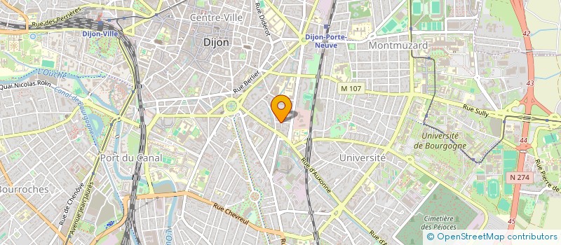 localisation de l'entreprise MONSIEUR ARNAUD RUBEN à DIJON