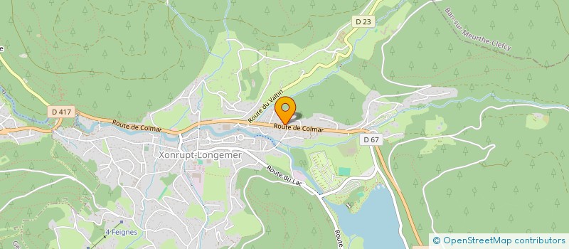 localisation de l'entreprise MONSIEUR ARNAUD RUER  XONRUPT-LONGEMER