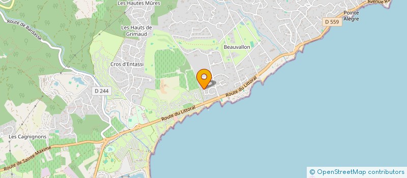 localisation de l'entreprise MONSIEUR ARNAUD RUFIN  GRIMAUD