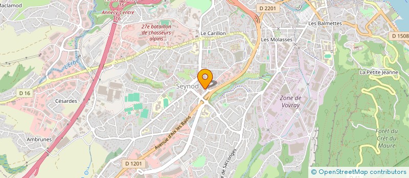 localisation de l'entreprise MONSIEUR ARNAUD SABADEL à ANNECY