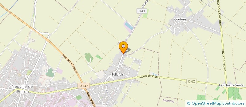 localisation de l'entreprise MONSIEUR ARNAUD SABOURAULT à NEUVILLE-DE-POITOU