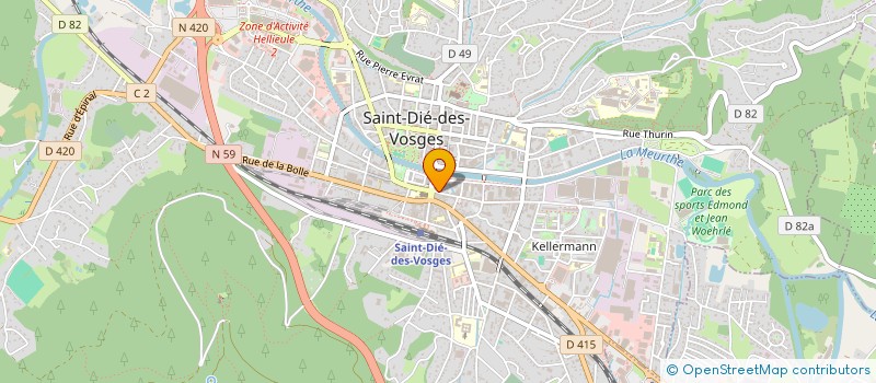 localisation de l'entreprise MONSIEUR ARNAUD SACHOT à SAINT-DIE-DES-VOSGES